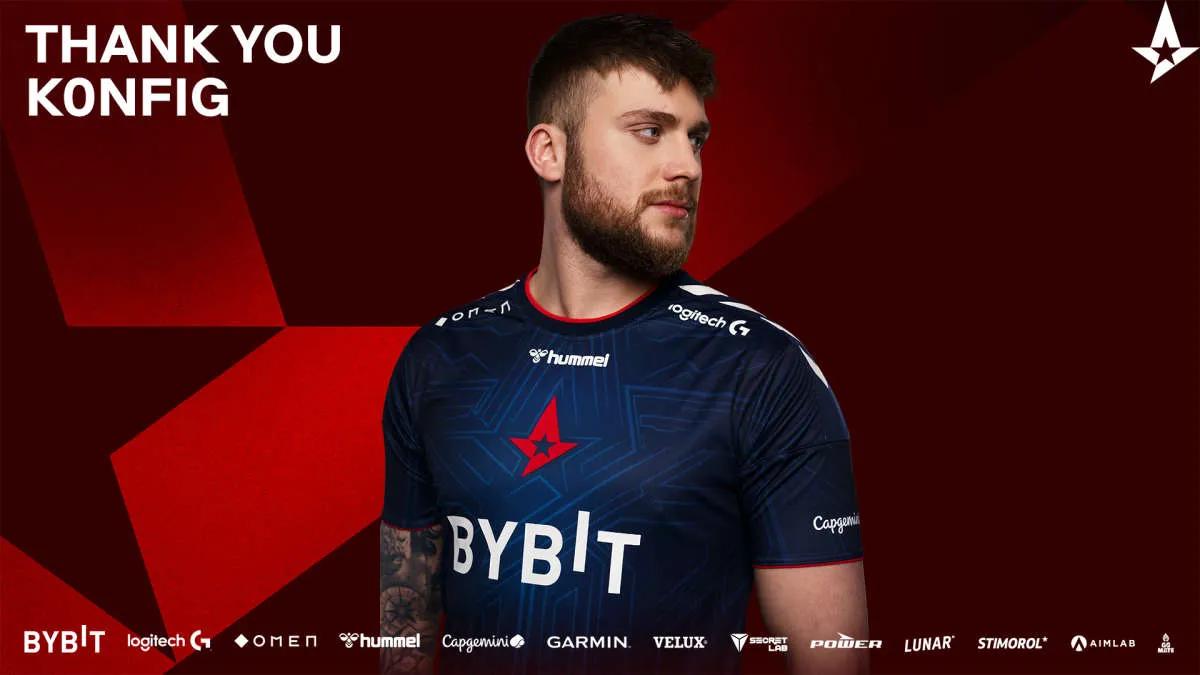 k0 nfig deixou Astralis elenco de CS:GO