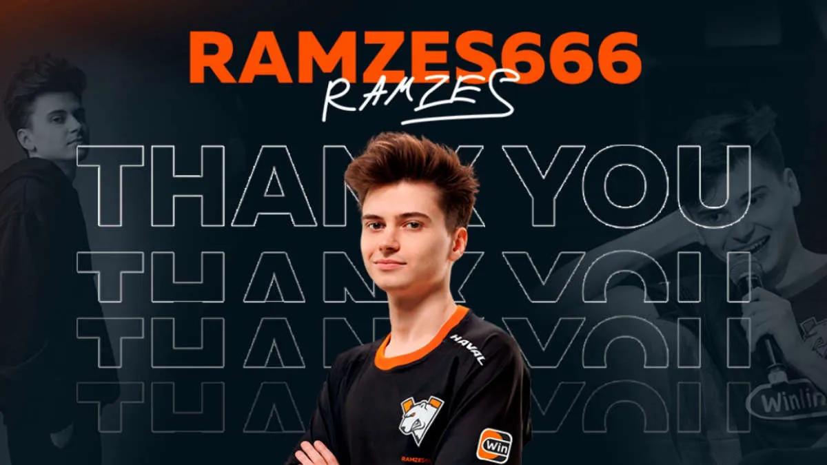 RAMZES 666 deixa a escalação Virtus.pro para Dota 2