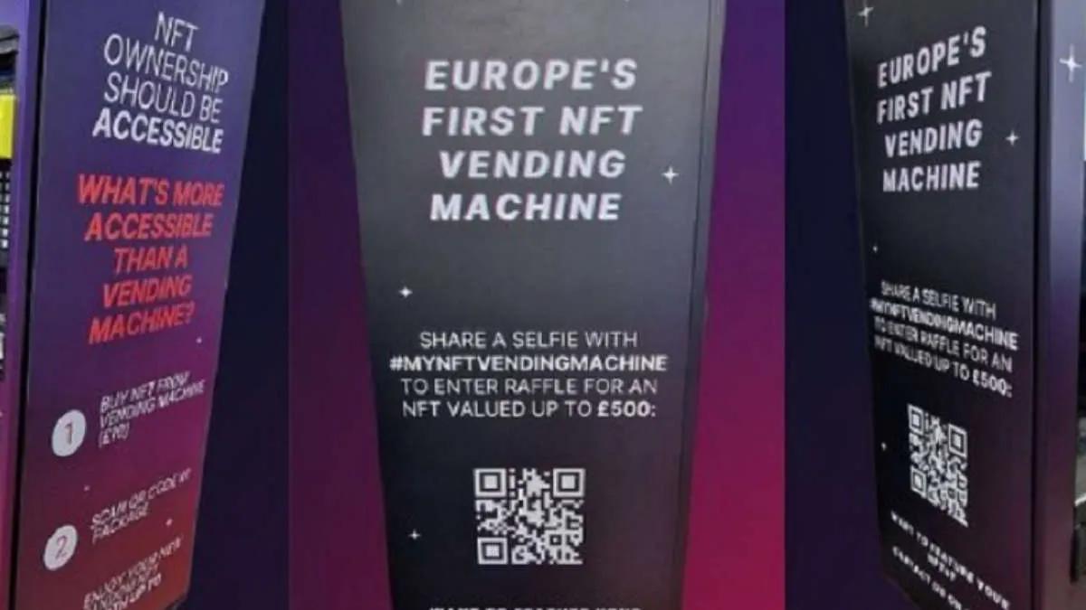 MyNFT Instalar máquina de venda automática em Londres NFT