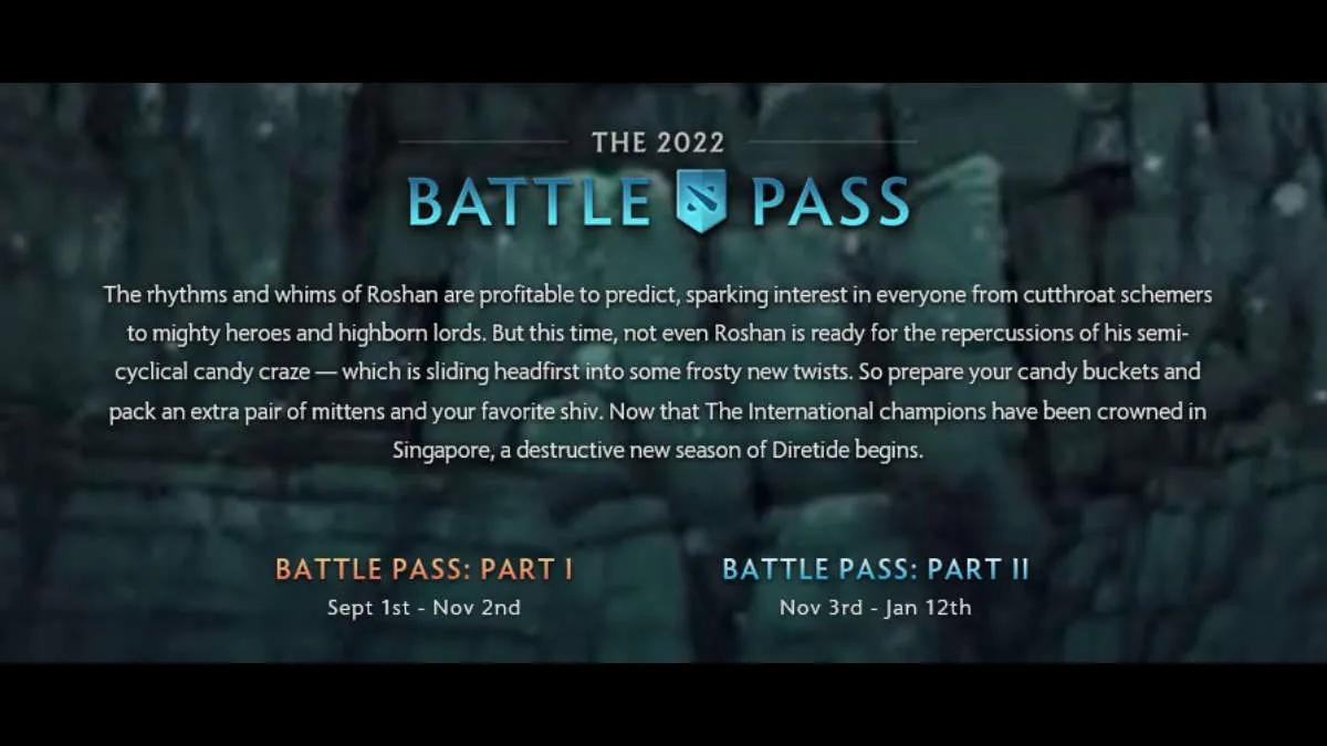 Em Dota 2 foi lançada a segunda parte Battle Pass