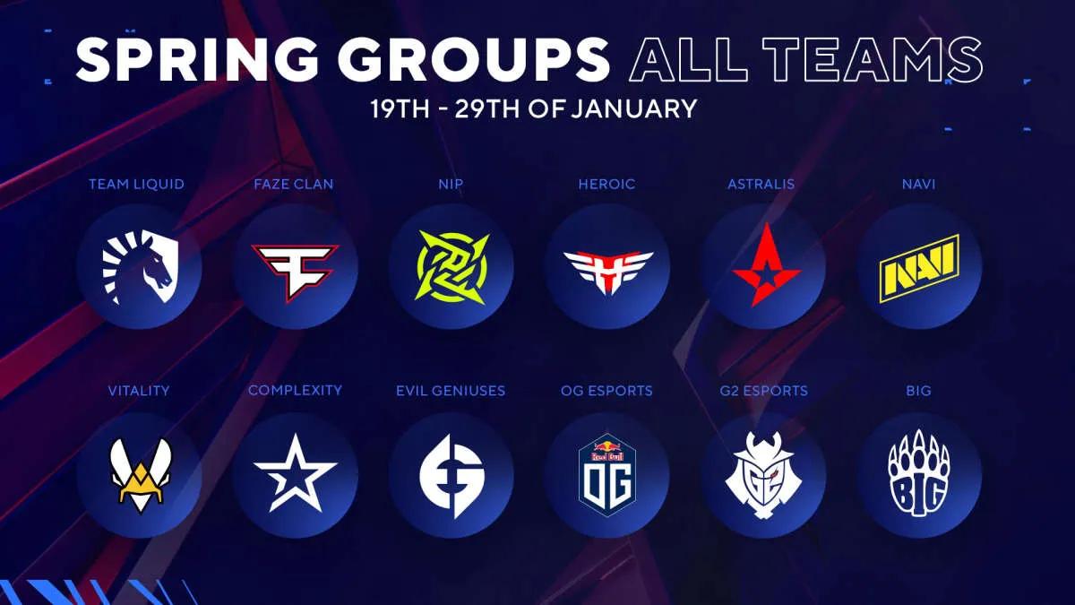 BLAST Premier Spring Groups 2023 será realizado de 19 a 29 de janeiro