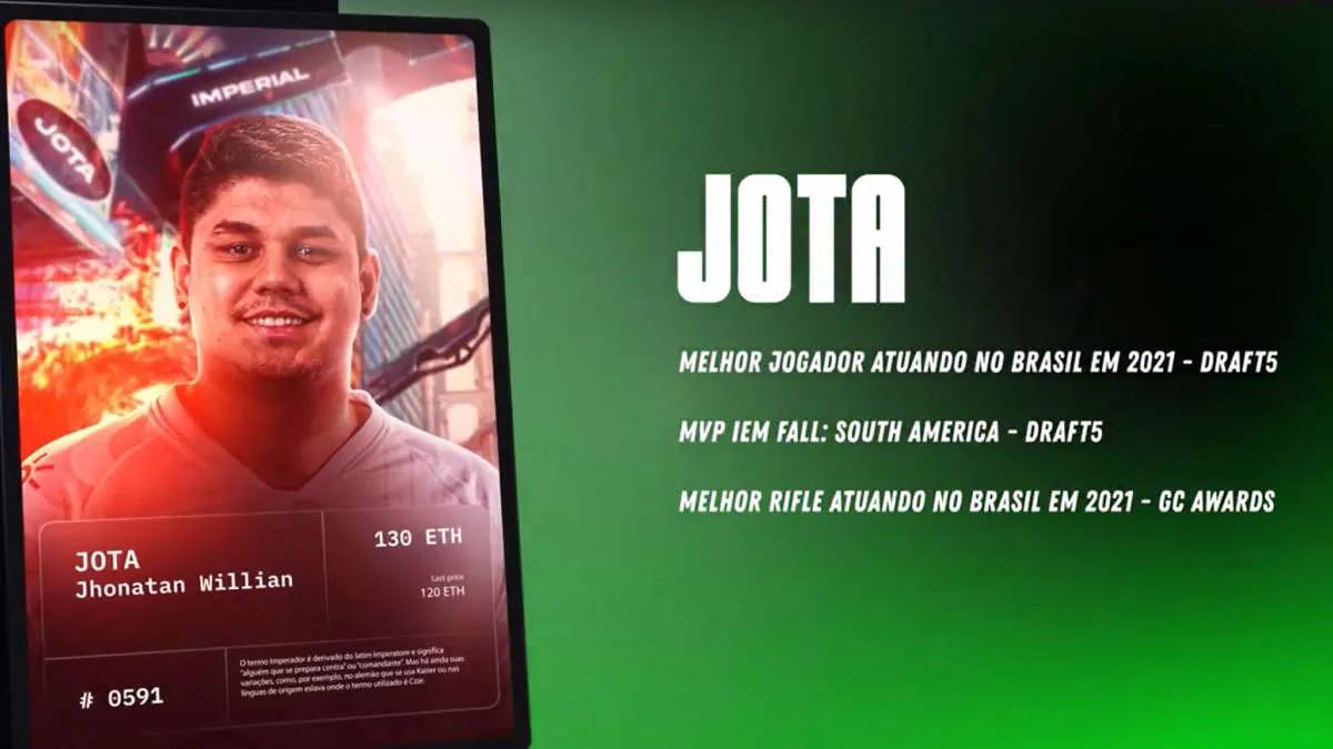 JOTA juntou-se oficialmente ao Imperial Esports