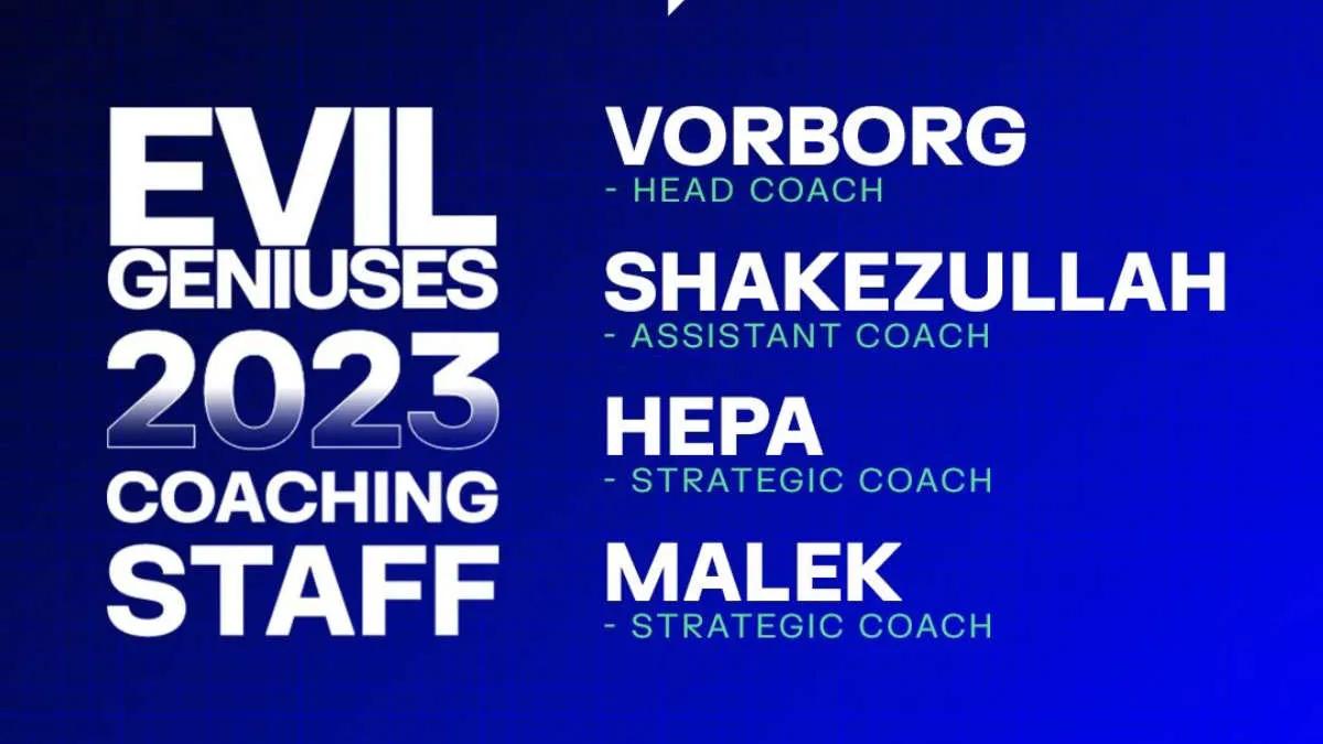 Shakezullah juntou-se à comissão técnica Evil Geniuses