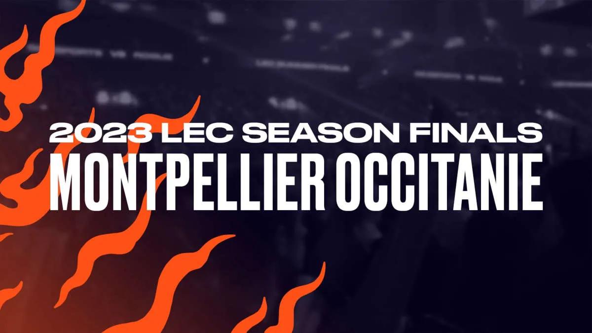 LEC Finals 2023 será realizado em Montpellier