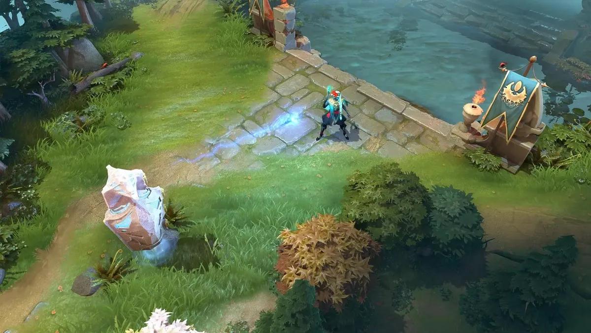 The graphics in the game Dota 2 have been improved, including shadows, contrast, and particle lighting