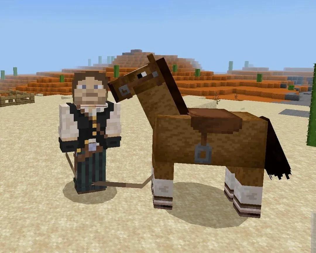 Red Dead Redemption's John Marston Rides into Minecraft: A Wild West Creation