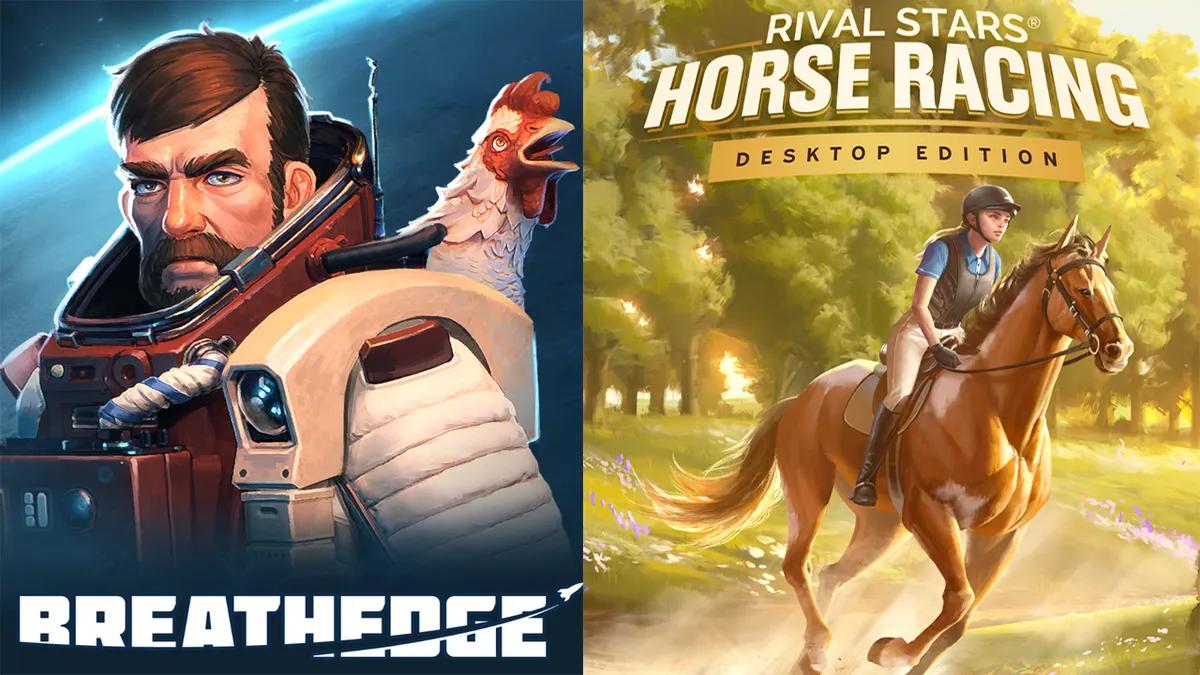 Breathedge e Rival Stars Horse Racing — novos jogos grátis na Epic Games Store