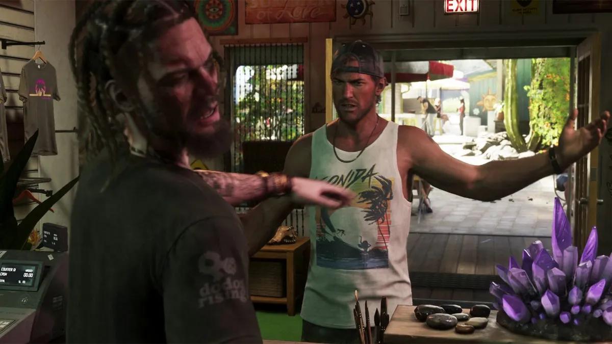 Cyberleek mostrou uma nova jogabilidade de GTA 6 hoje, a terceira — Jason numa loja do jogo