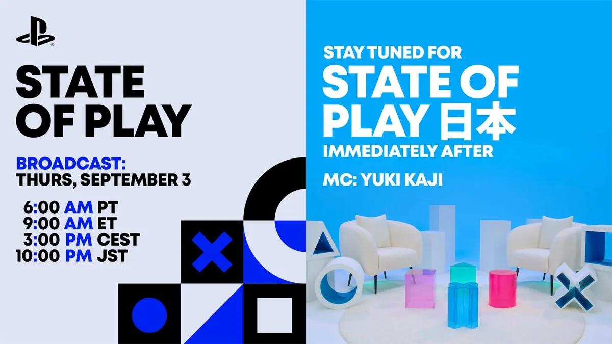 A Sony anunciou oficialmente que o próximo State of Play está agendado para 3 de setembro.
