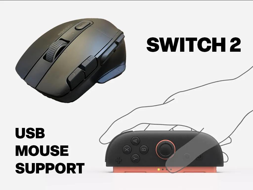 O Switch 2 agora funciona com um rato USB, e faz sentido