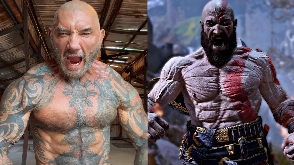 Dave Bautista mostrou como se prepara para o papel de Kratos na série God of War