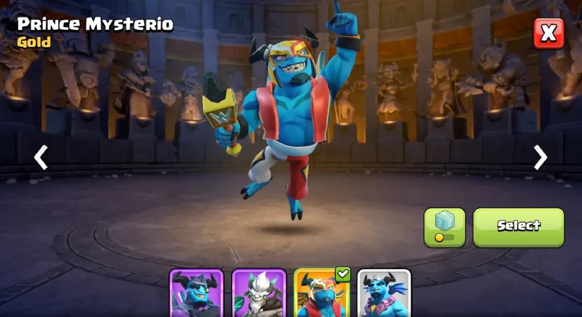 Clash of Clans x WWE: Prince Mysterio é a manchete da temporada Gold Pass de abril de 2025