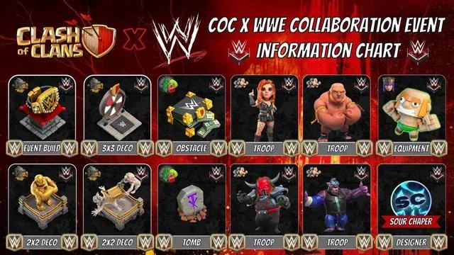 Fugas de Clash of Clans x WWE Crossover sugerem um evento épico em abril de 2025