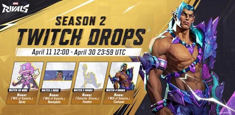 Marvel Rivals lança a segunda temporada com drops exclusivos do Twitch para os jogadores