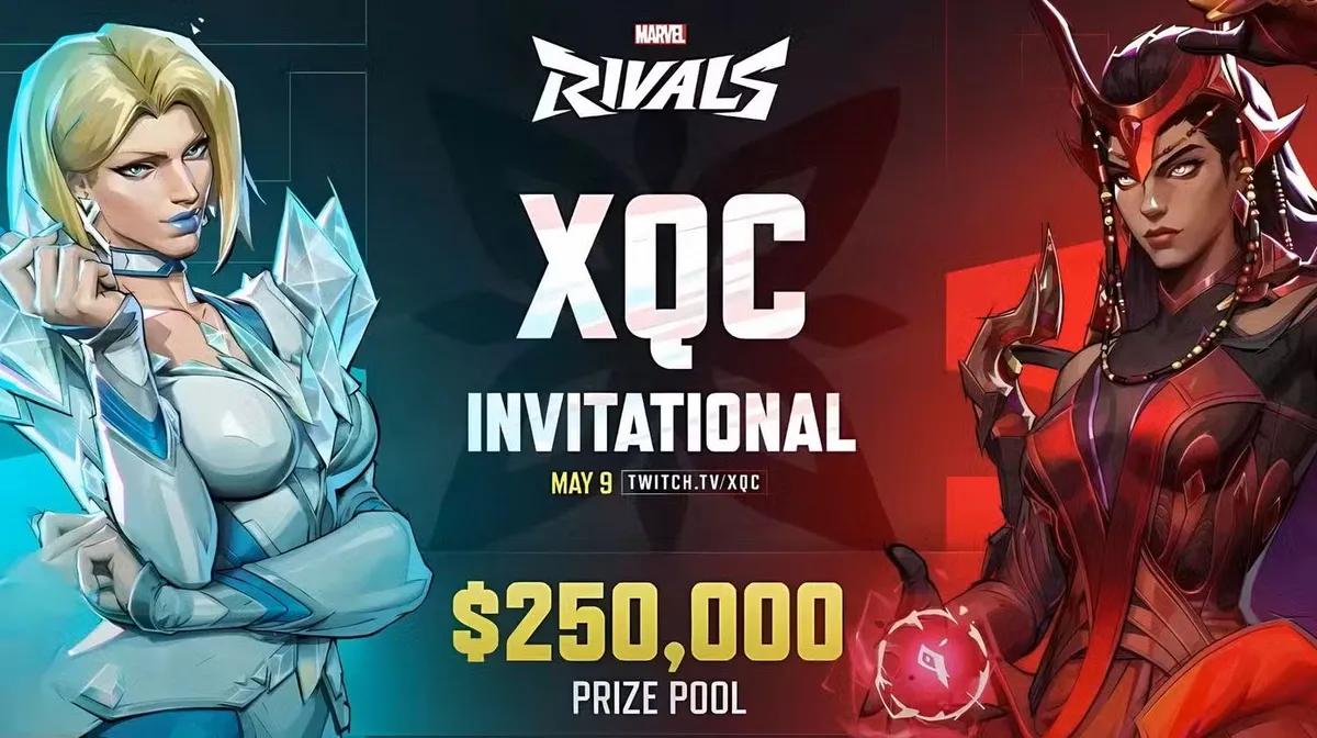 O xQc anuncia o Torneio Marvel Rivals de $250.000, marcado para 9 de maio