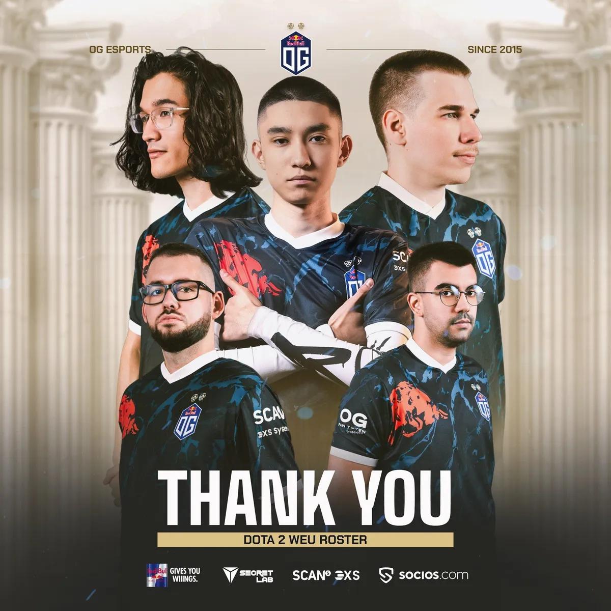 OG desfaz sua equipe de Dota 2