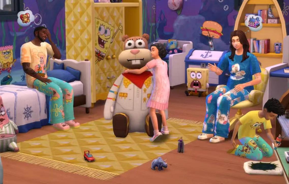 The Sims 4 dá as boas-vindas ao Bob Esponja com dois kits e um debate familiar