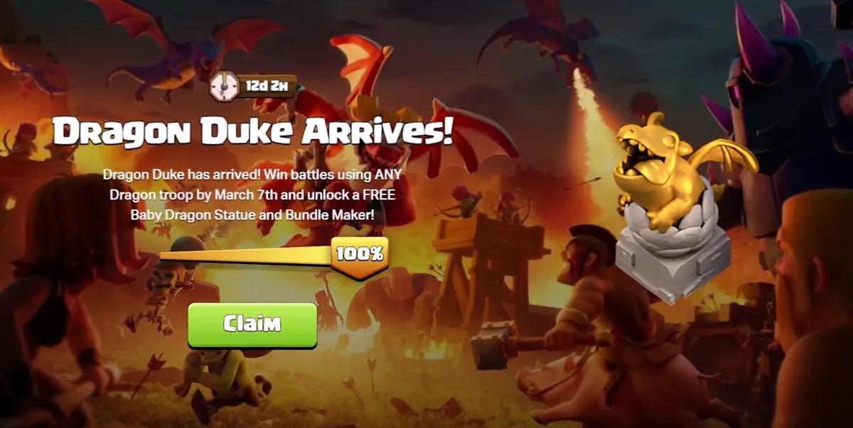 Clash of Clans lança evento comunitário de dragões na loja da Supercell