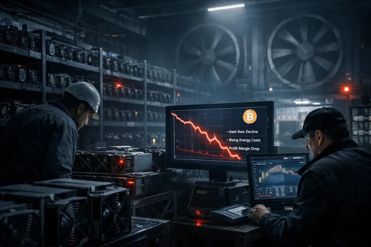Os mineiros de bitcoin enfrentam encerramentos em massa em meio a uma crise de rentabilidade em 2026