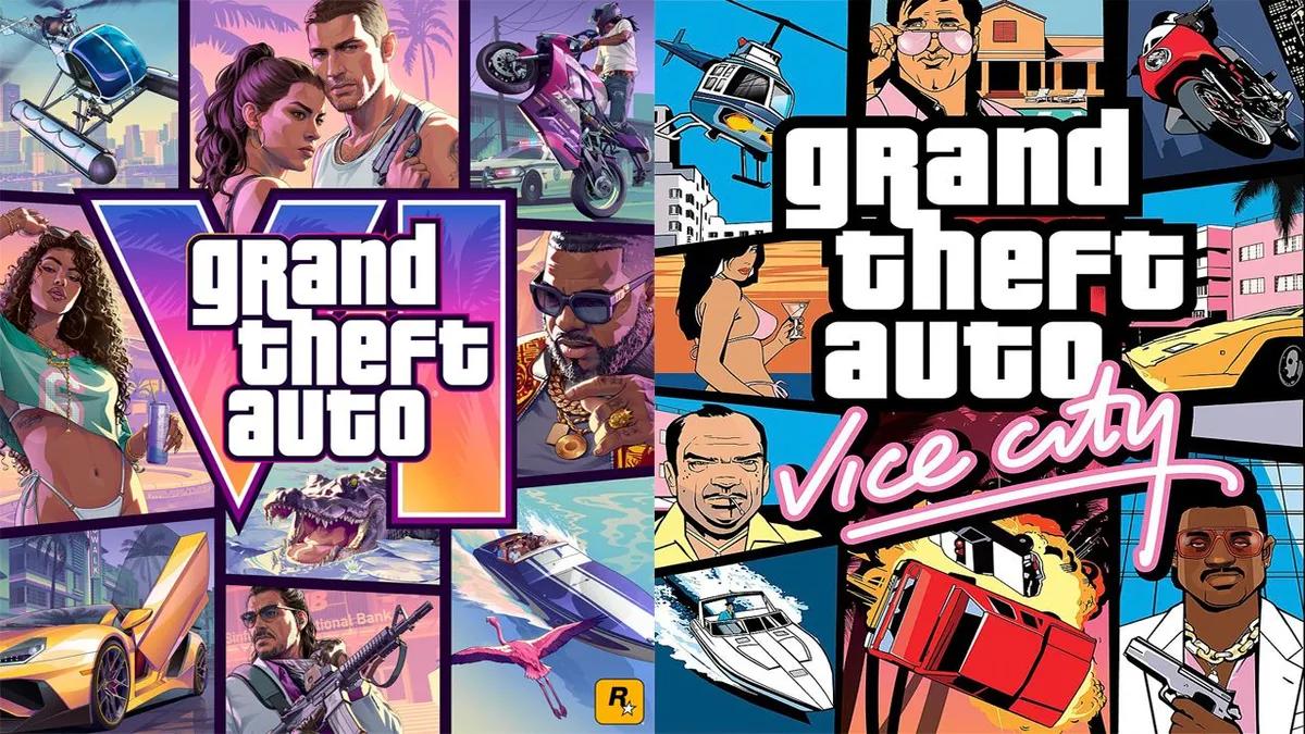 Fãs notam semelhanças entre as capas de GTA 6 e GTA: Vice City