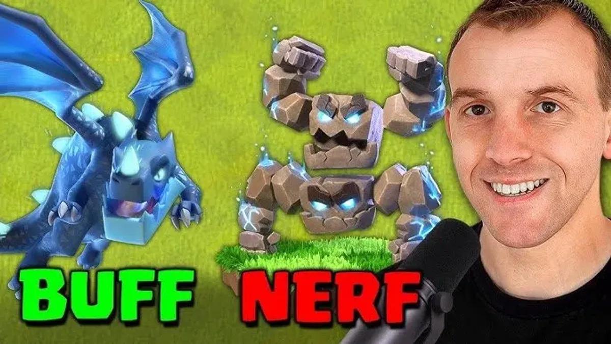 A atualização de equilíbrio de julho do Clash of Clans visa a meta dos dragões antes da época de criação