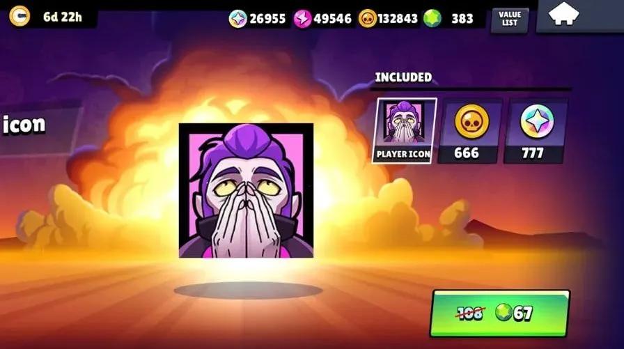 O Brawl Stars adiciona o ícone de perfil PEAK Mortis a um pacote da loja disponível por tempo limitado