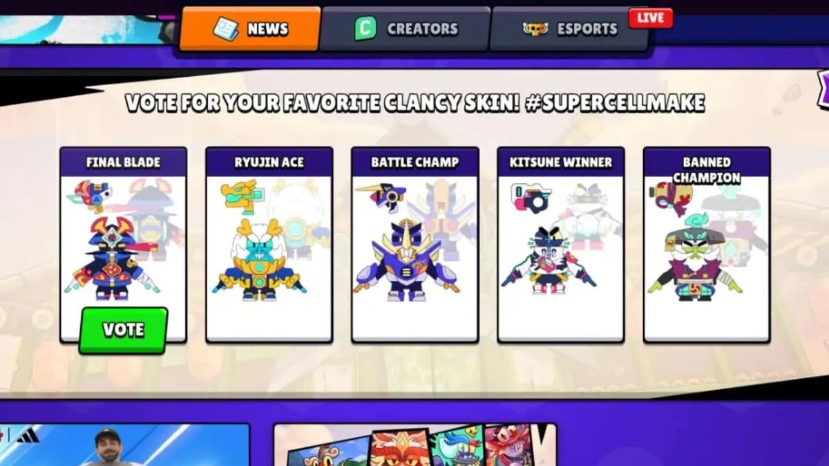 A Supercell abre a votação para o concurso de skins «Make Clancy» do Brawl Stars