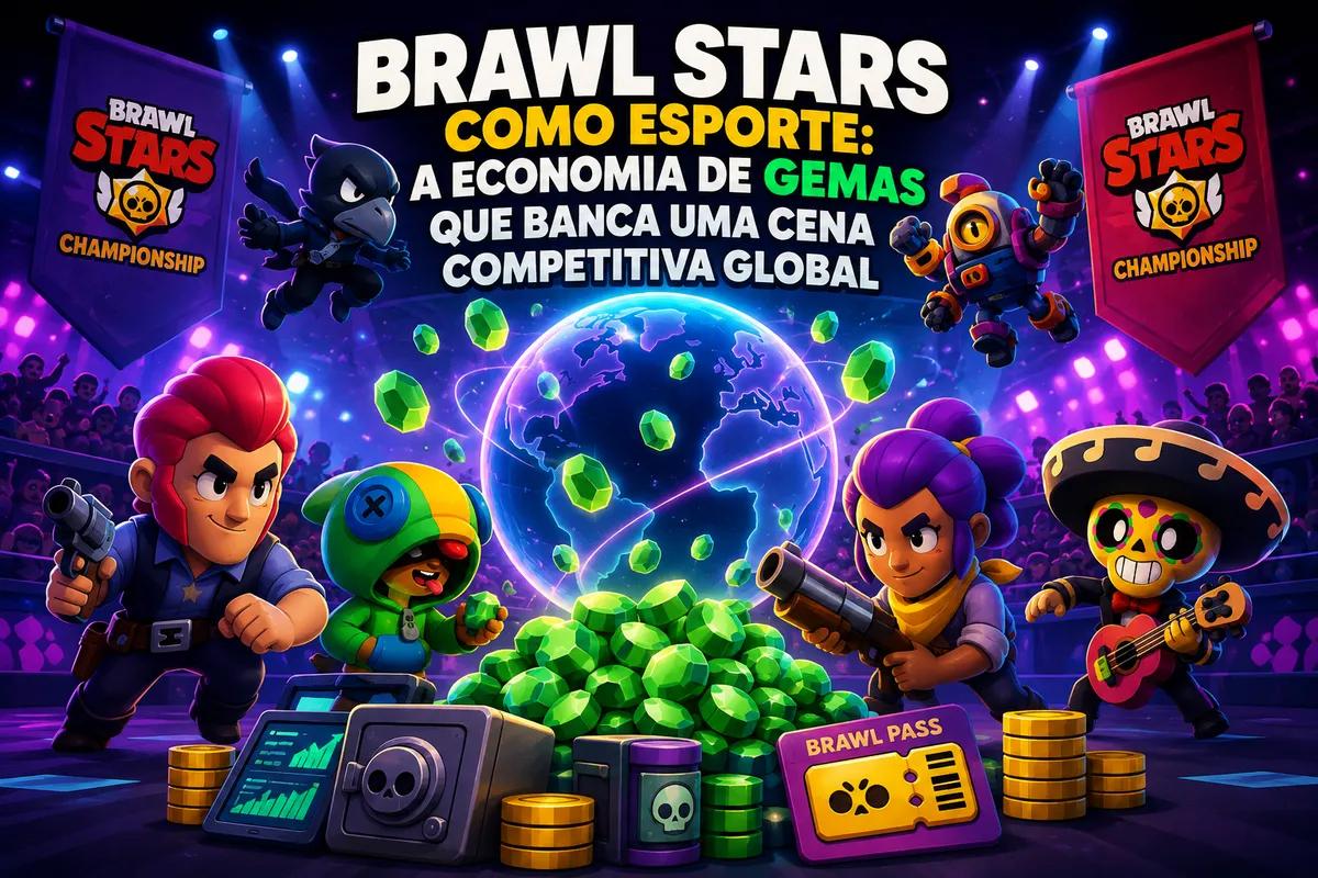 Brawl Stars como esporte: a economia de gemas que banca uma cena competitiva global