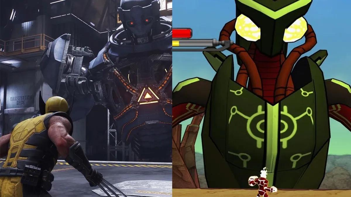 A luta com os Sentinelas em Marvel's Wolverine lembra o jogo do Ben 10 na PlayStation 2