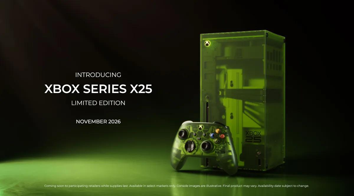 A edição limitada da Xbox Series X25 custa tanto quanto uma PS5 Pro