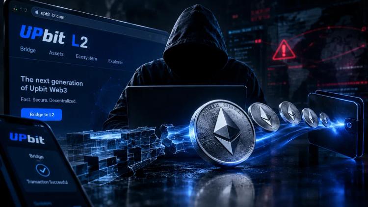 Golpistas criaram uma conta Upbit L2 falsa e roubaram US$ 2 milhões em ETH.