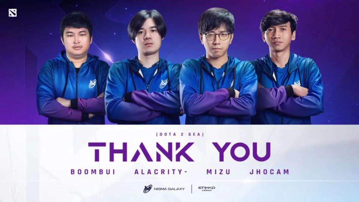 Organização Nigma Galaxy despediu-se da segunda lista de Dota 2