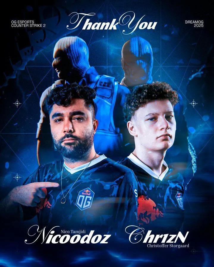 Banco da OG com dois jogadores de CS
