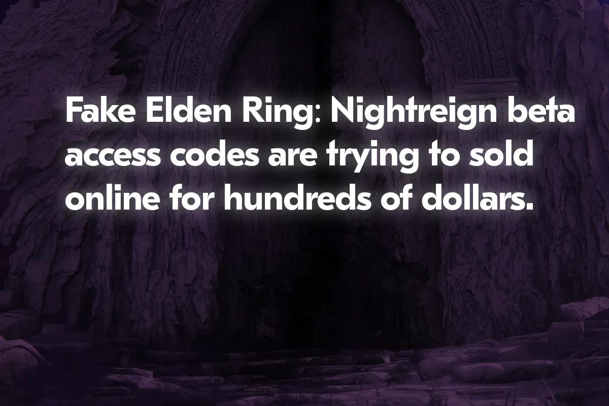 Códigos de acesso à versão beta de Elden Ring: Nightreign estão a ser colocados no eBay por 400 GBP