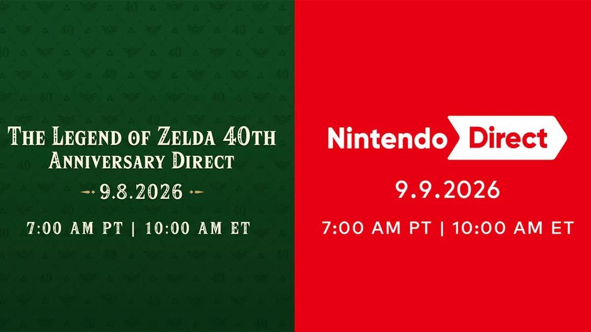 A Nintendo anunciou a realização de duas apresentações Nintendo Direct, previstas para a próxima semana