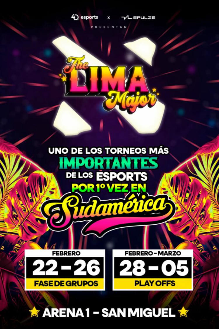 A data de início da venda de ingressos para o 4D Esports Lima Major 2023 foi divulgada. Foto 1