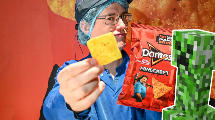 Doritos x Minecraft: Colaboração para promoção do filme Minecraft 1