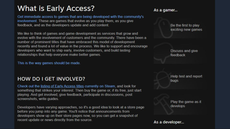 O acesso antecipado do Steam não é mais o que costumava ser — por que pode acabar com o The Game 2