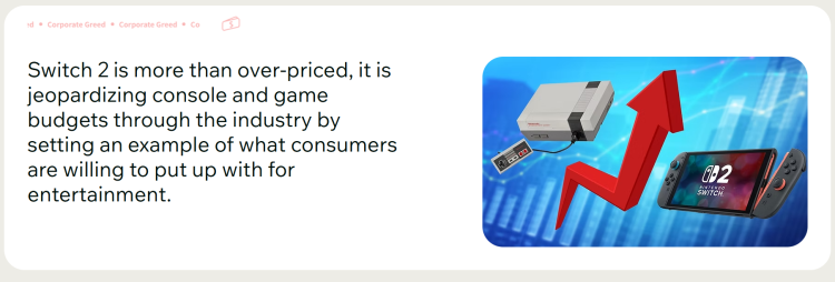 Grupo de ativistas pede boicote ao Nintendo Switch 2 devido a preocupações com marketing 1