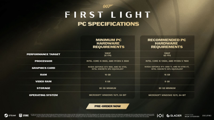 IO Interactive Has Changed System Requirements for 007 First Light 1