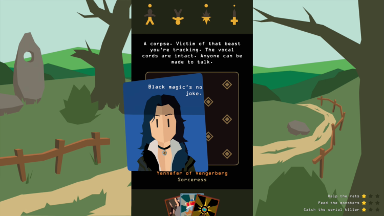 Uma Nova Balada de Geralt em Reigns: The Witcher 1