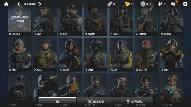 Lista dos melhores operadores de Rainbow Six Mobile: classificação por níveis 1